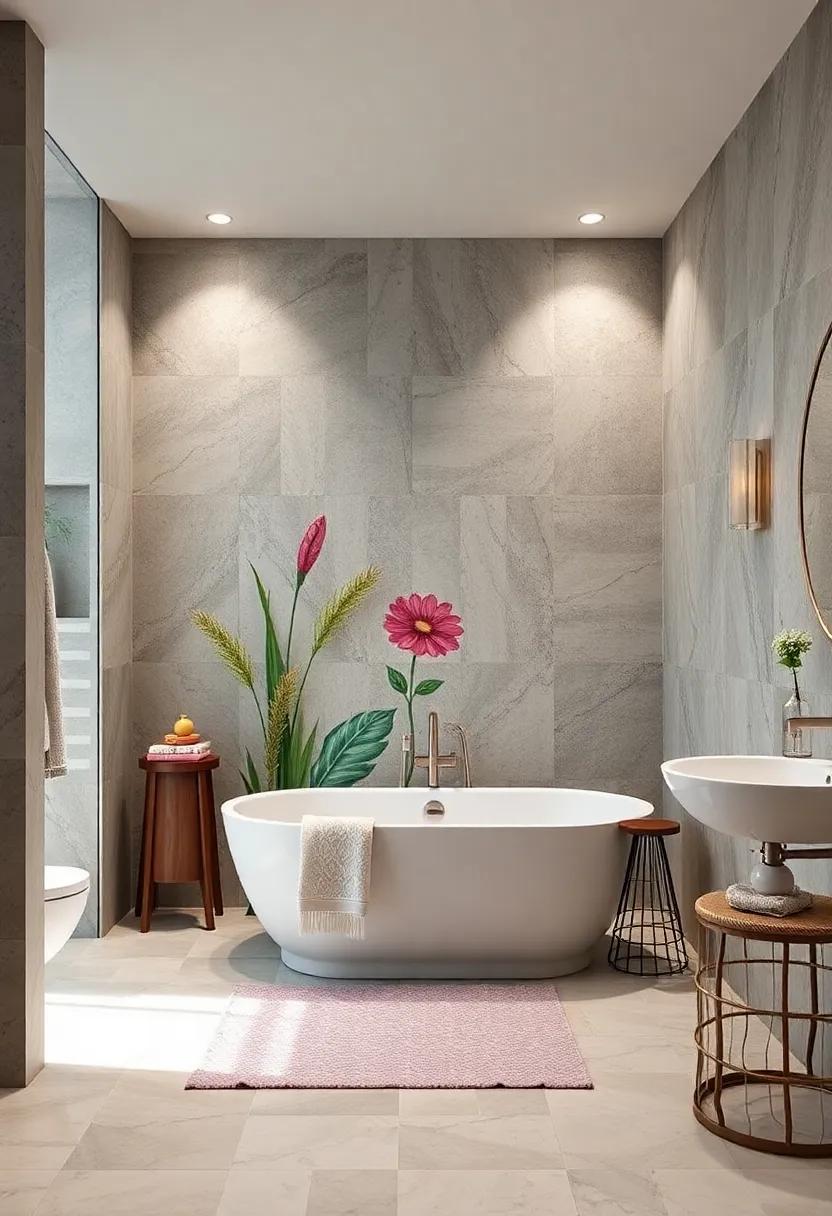 Artistic⁣ expression: Infuse your space with ⁣unique murals or artistic tiles, transforming‍ a ⁤simple bathtub and shower into a work of art