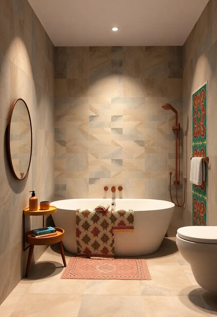 Bold and Beautiful: Make a statement with colorful tiles ‌and ‍artistic patterns, turning an ordinary tub and shower combo into the focal point of your bathroom