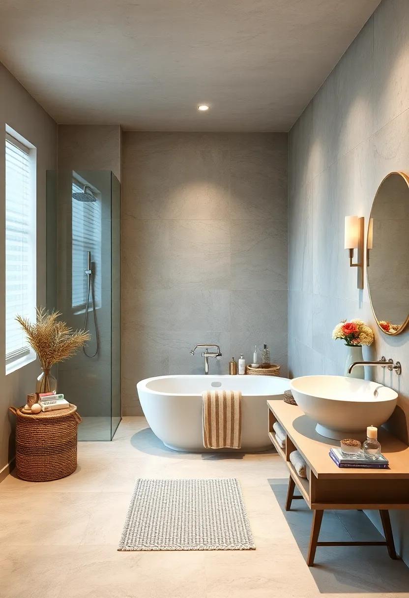 Coastal Calm: Blend ocean-inspired hues ⁣with ‌sandy neutrals, offering a breezy feel in your bathroom through a‌ chic tub and shower arrangement