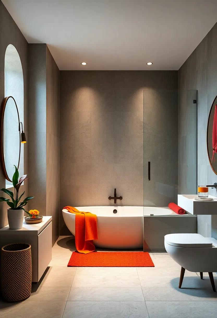 Colorful Accents: Use bright accessories and textiles⁣ to brighten an otherwise neutral tub and shower design, adding personality and charm