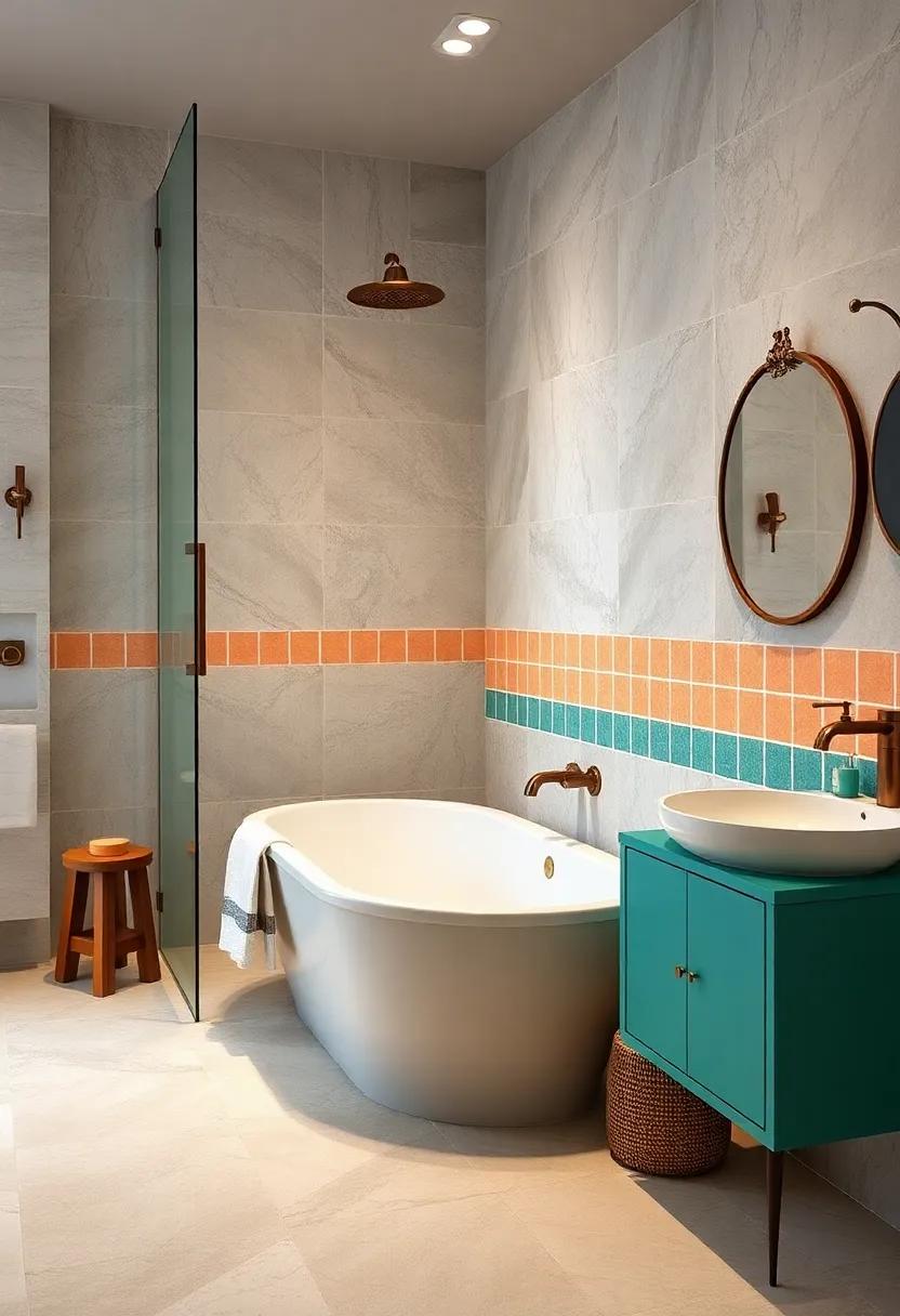 Retro Revival: Get‍ inspired by classic designs ‌that⁣ merge vibrant‍ tiles ⁤and vintage fixtures for a playful⁣ yet ‌functional tub and shower ‍combo