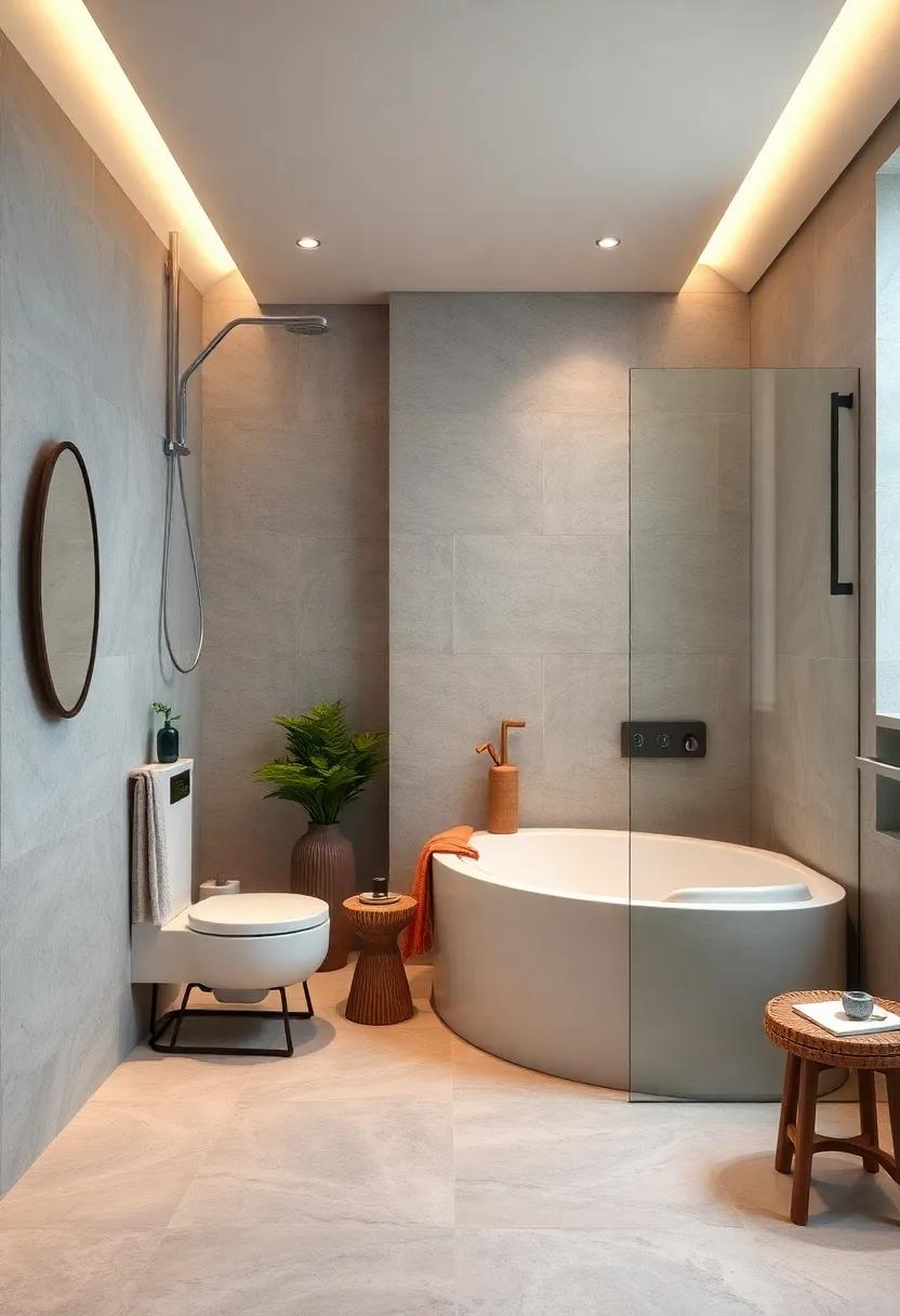 Smart and Sustainable: Incorporate⁣ eco-friendly features such as water-saving fixtures and recycled‌ materials into a stylish tub and shower design