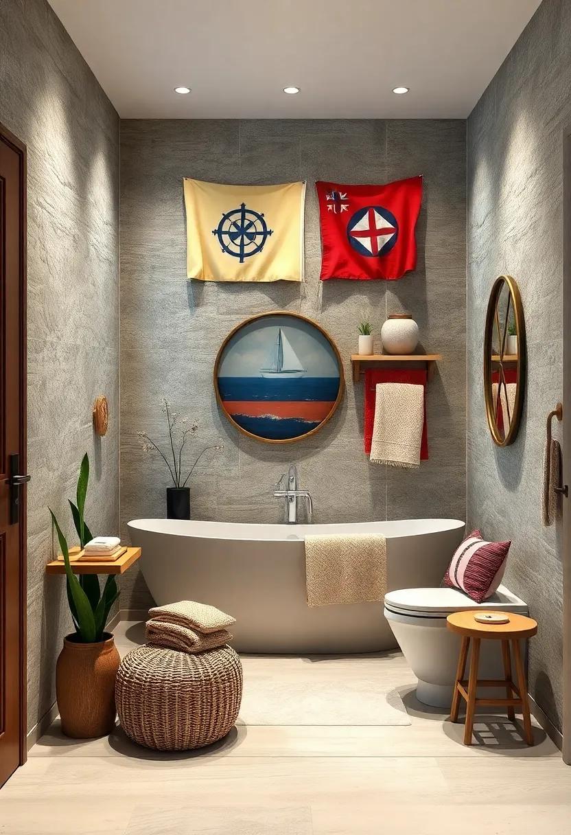 Marine Signal Flags: Incorporate vintage marine signal flags into your decor for a unique touch that pays homage to sailing and navigation