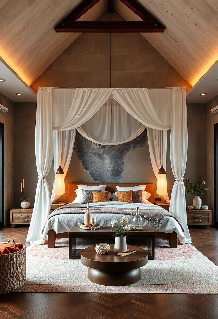 Create a Retreat with a ⁣Canopy:‍ Consider a ⁤canopy bed or fabric drapes for an enchanting and intimate⁢ setting