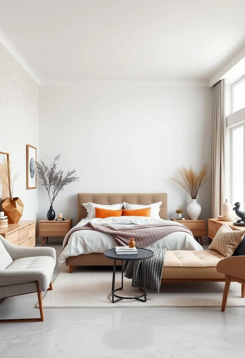 Opt for scandinavian⁢ Minimalism: embrace clean ⁢lines and functional furniture for a serene and clutter-free retreat