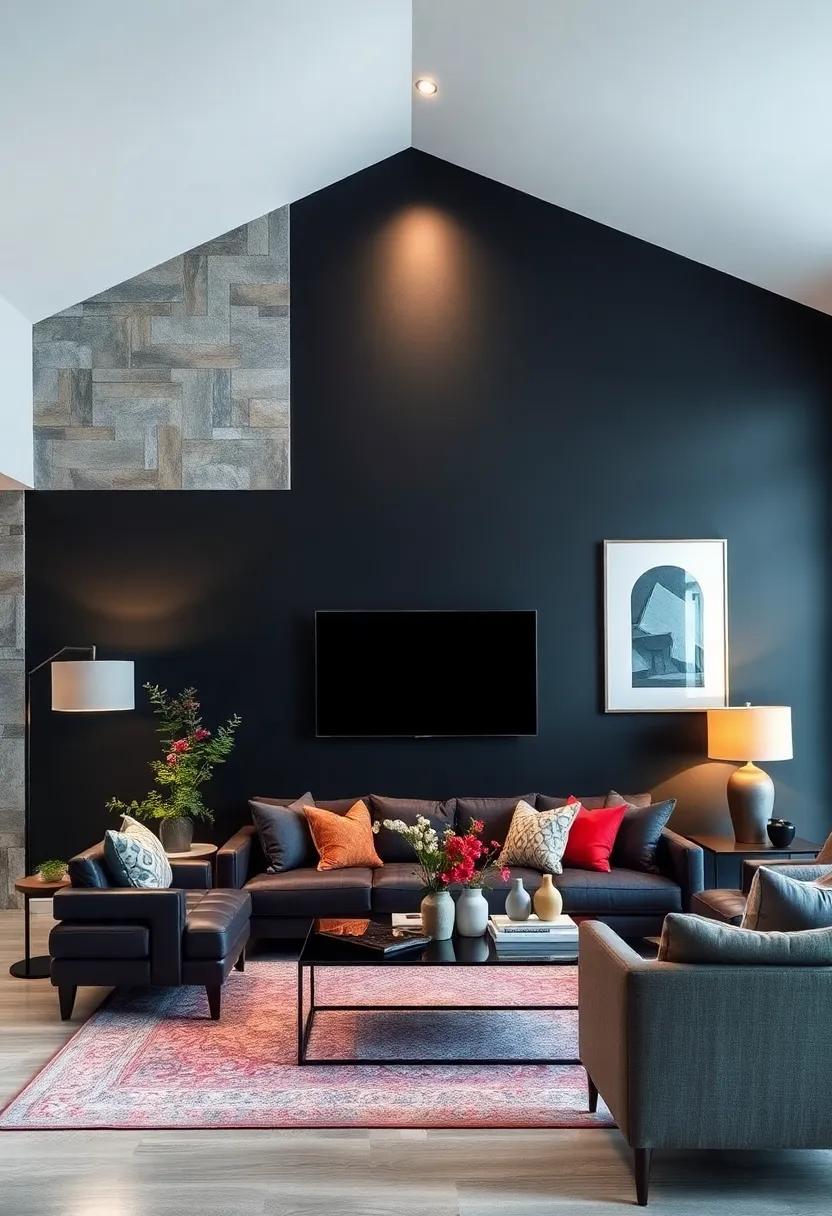 Layered‌ lighting: Use different⁢ sources of light like floor lamps and table lamps to ‌add versatility and⁣ warmth to your ‍dark wall space