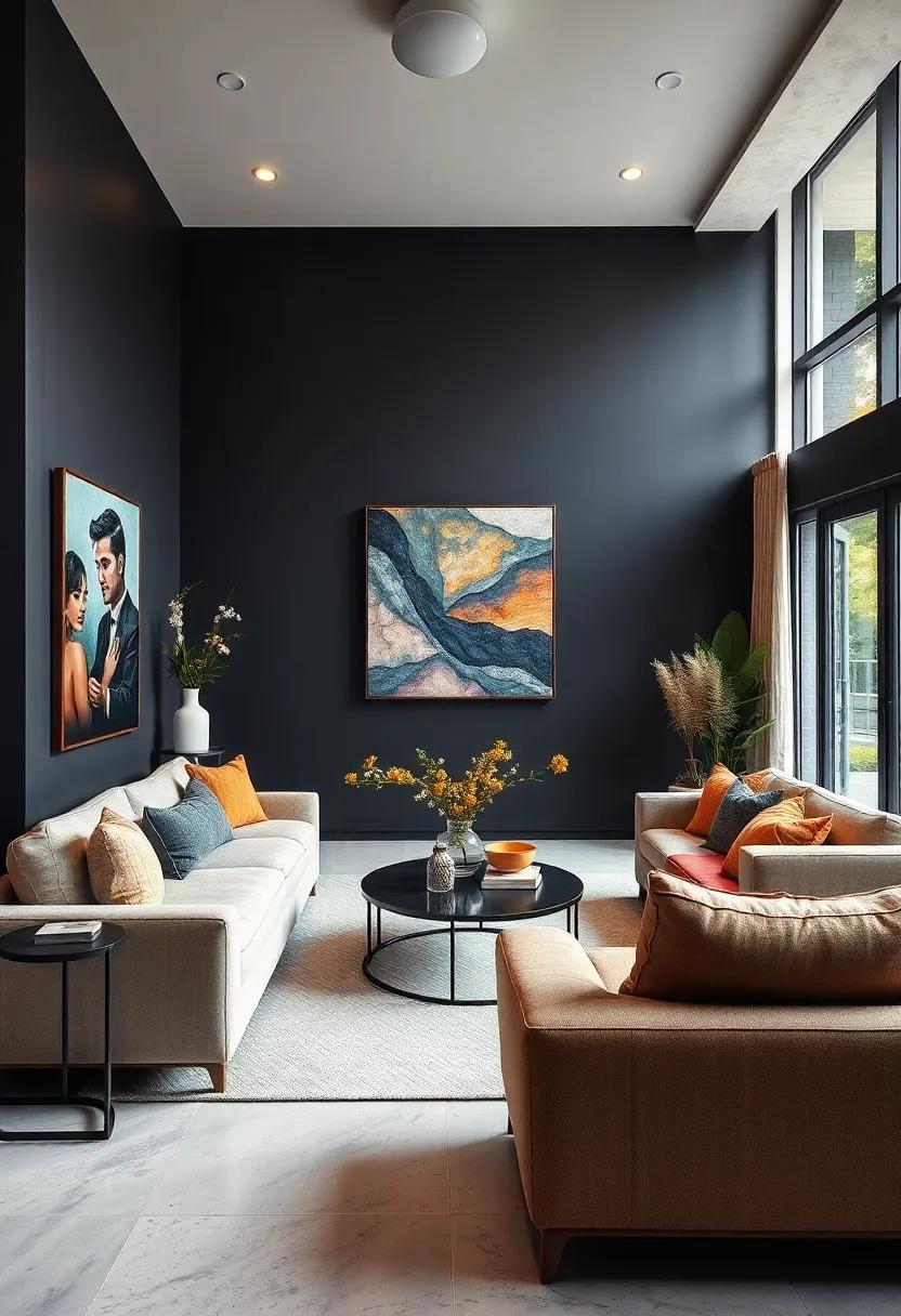 Customized Art: Commission⁣ a local artist to⁣ create a unique mural‍ on your black wall for a personal and artistic touch