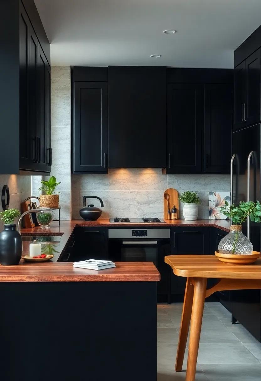 Exploring Finishes: The Impact of Glossy Versus Matte Black in kitchens
