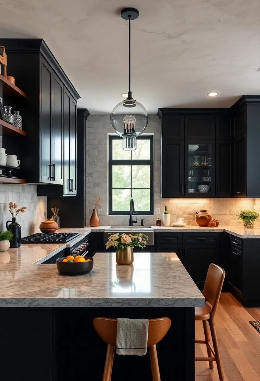 Showcasing Creativity: Expanding Beyond Traditional Uses for Black Cabinets