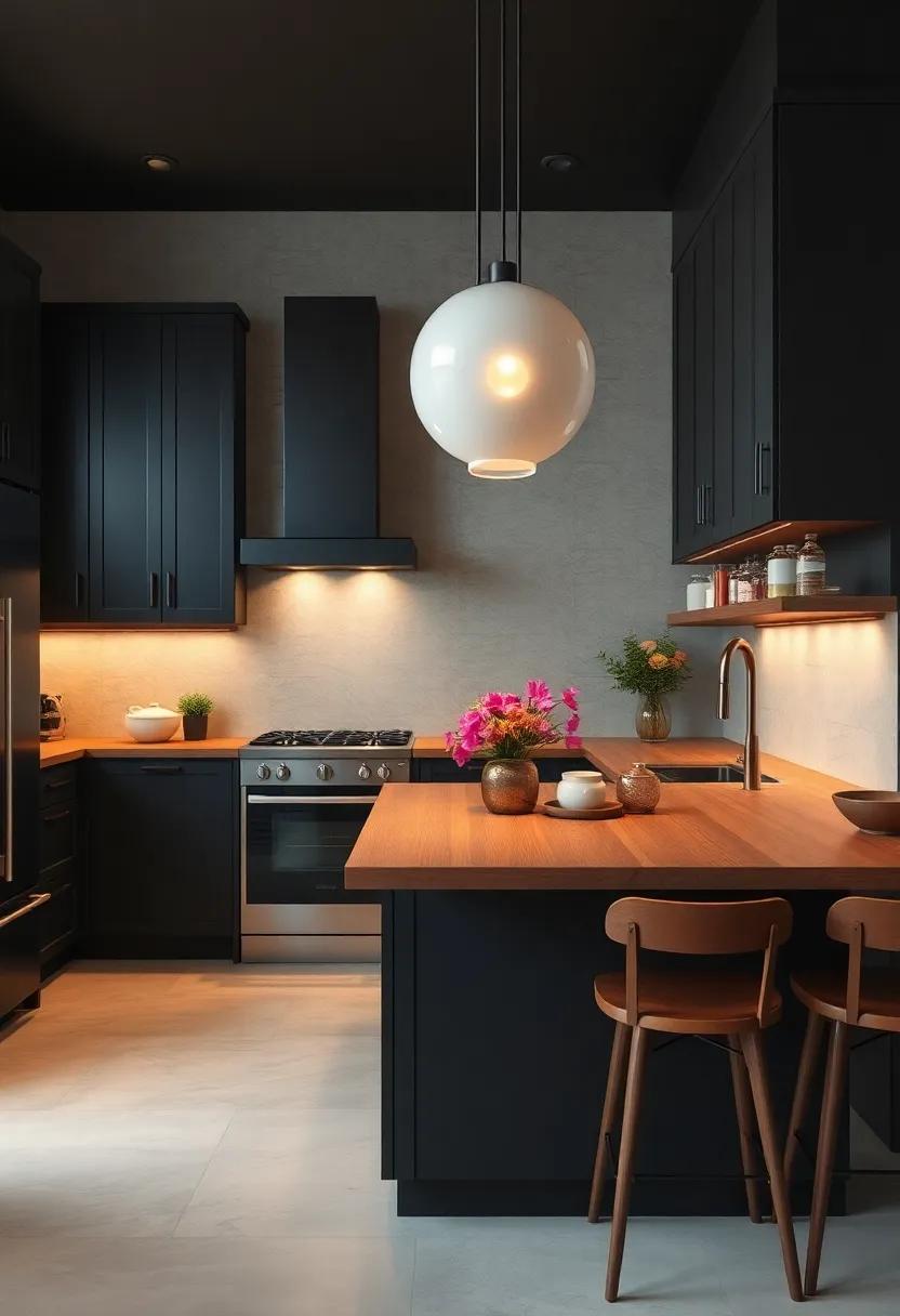 Inviting Warmth: The Psychological effects of Wood Countertops in Dark Spaces