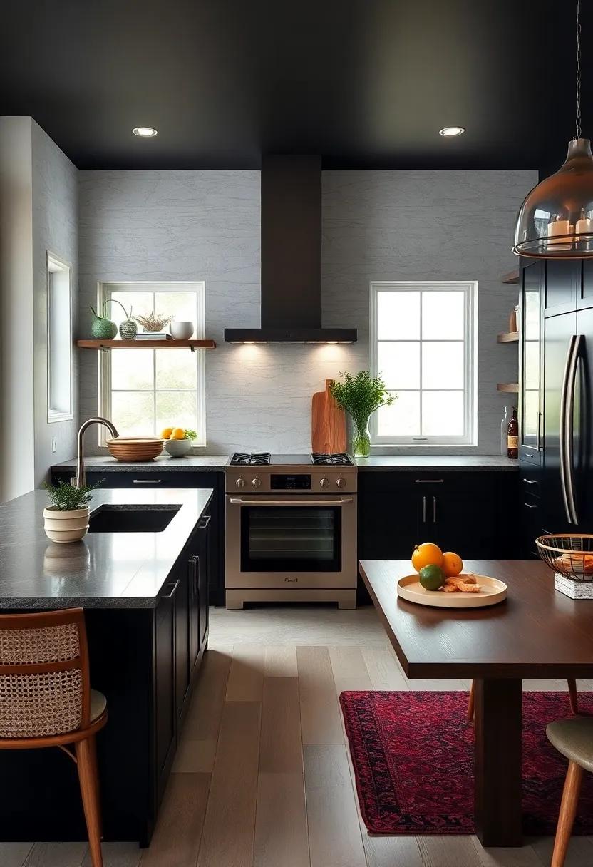 Emphasizing Space: How Black Cabinets Can Make Your Kitchen Feel Larger