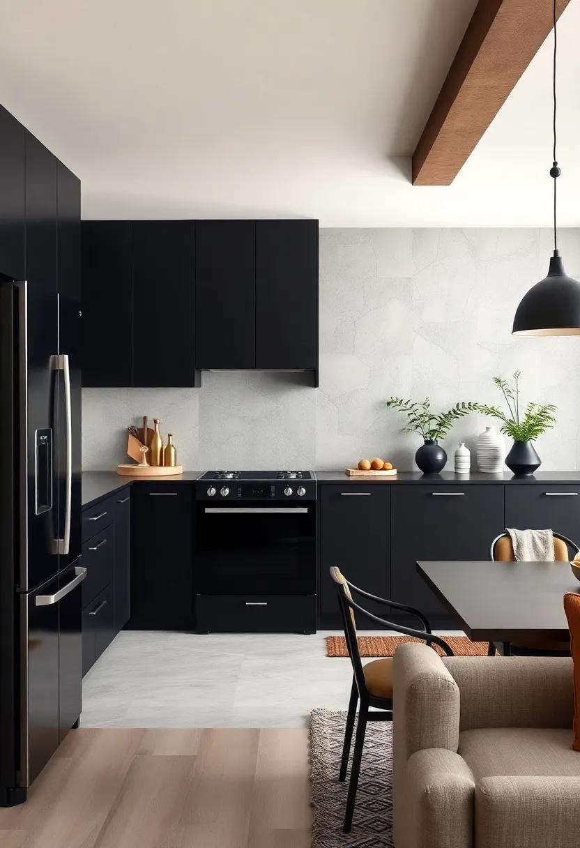 Black⁣ Stainless ⁤Steel Appliances: Upgrade your‌ kitchen‍ with black⁢ stainless ⁣steel appliances for⁣ a modern⁢ and cohesive look that​ resists ⁤fingerprints