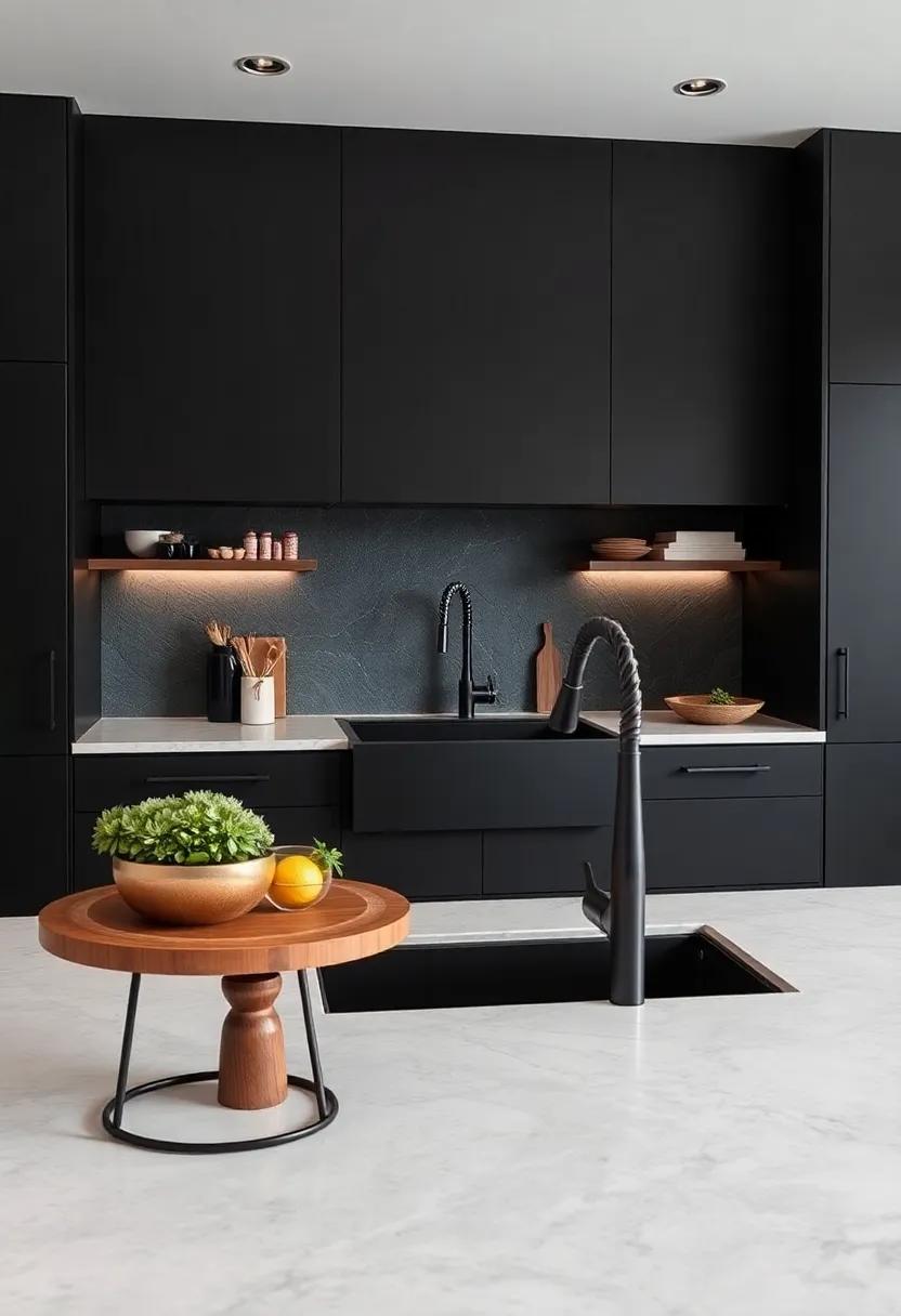 Bold⁢ Sink Choices: ‍Opt for a black farmhouse‍ or an ⁢undermount sink⁢ that stands⁤ out while maintaining a sleek and minimalistic aesthetic