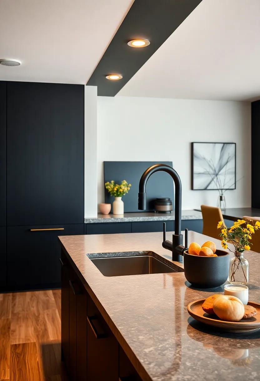 High-End⁢ Faucets: invest in a striking black matte or brushed‌ faucet⁣ that ‍adds a ​luxurious touch ⁢while serving ⁤as a functional element