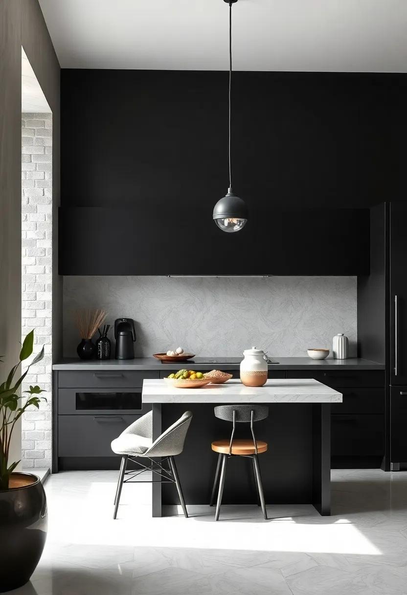 Monochromatic ‍Color palette: ​Stick to a monochromatic⁤ color scheme featuring various shades of black ​and gray​ to create a⁢ harmonious ‌and serene ambiance