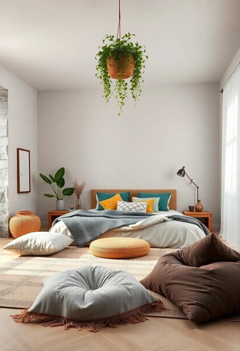Incorporating Plants: Add potted plants or hanging greenery to your boho bedroom to​ enhance the natural vibe and promote tranquility