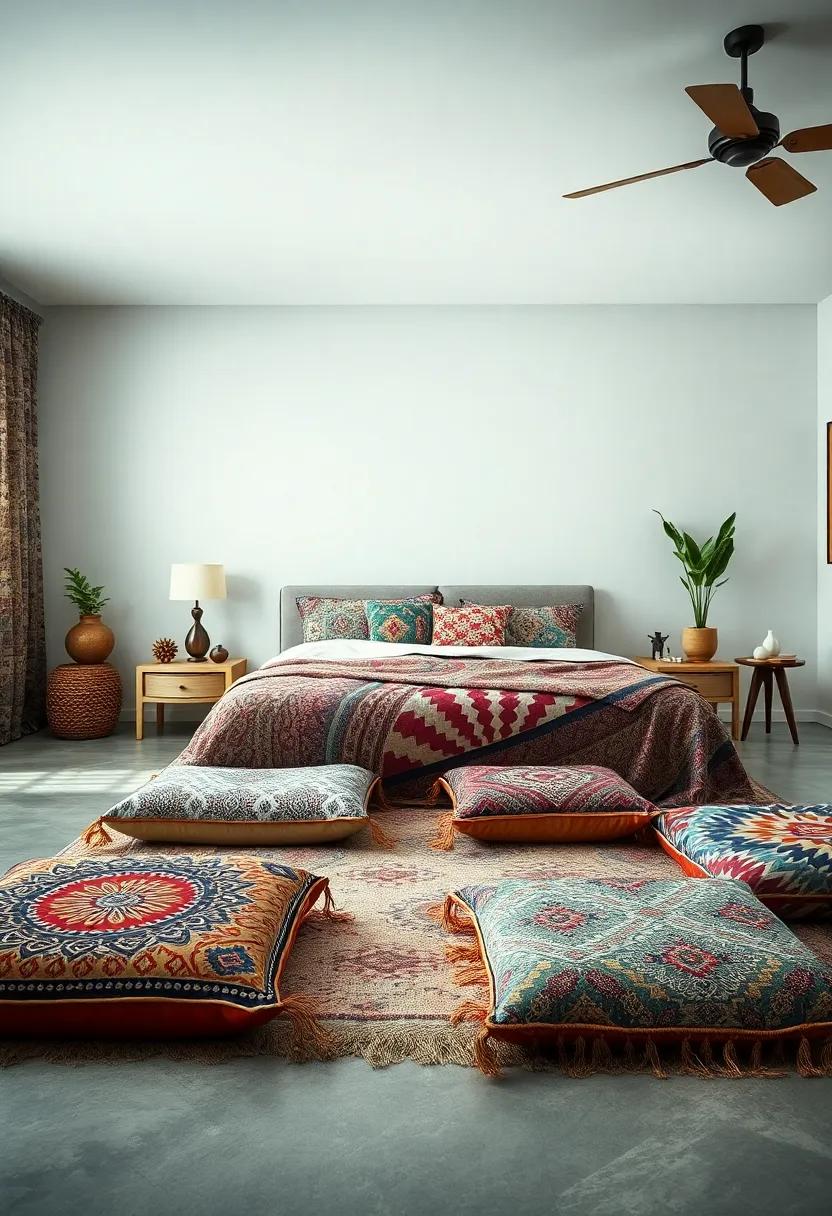 Mixing Patterns: Embrace mismatched patterns‍ on your ⁢floor cushions, incorporating tribal prints, florals,‍ and⁤ geometric designs ‌for ⁤an eclectic feel