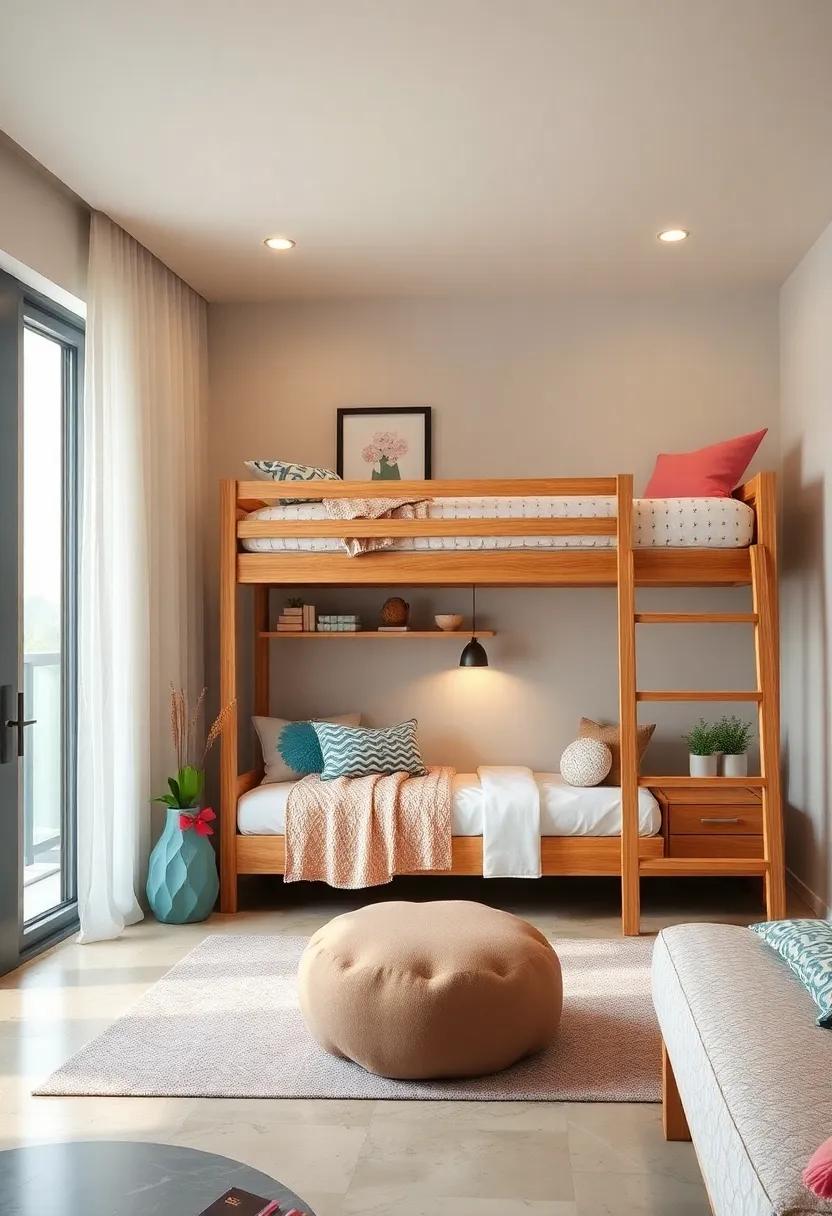 Bunk Bed with ⁣Desk: Upgrade‌ a ⁢traditional bunk bed to include ⁢an integrated desk space,​ freeing ‍up floor⁤ area for play