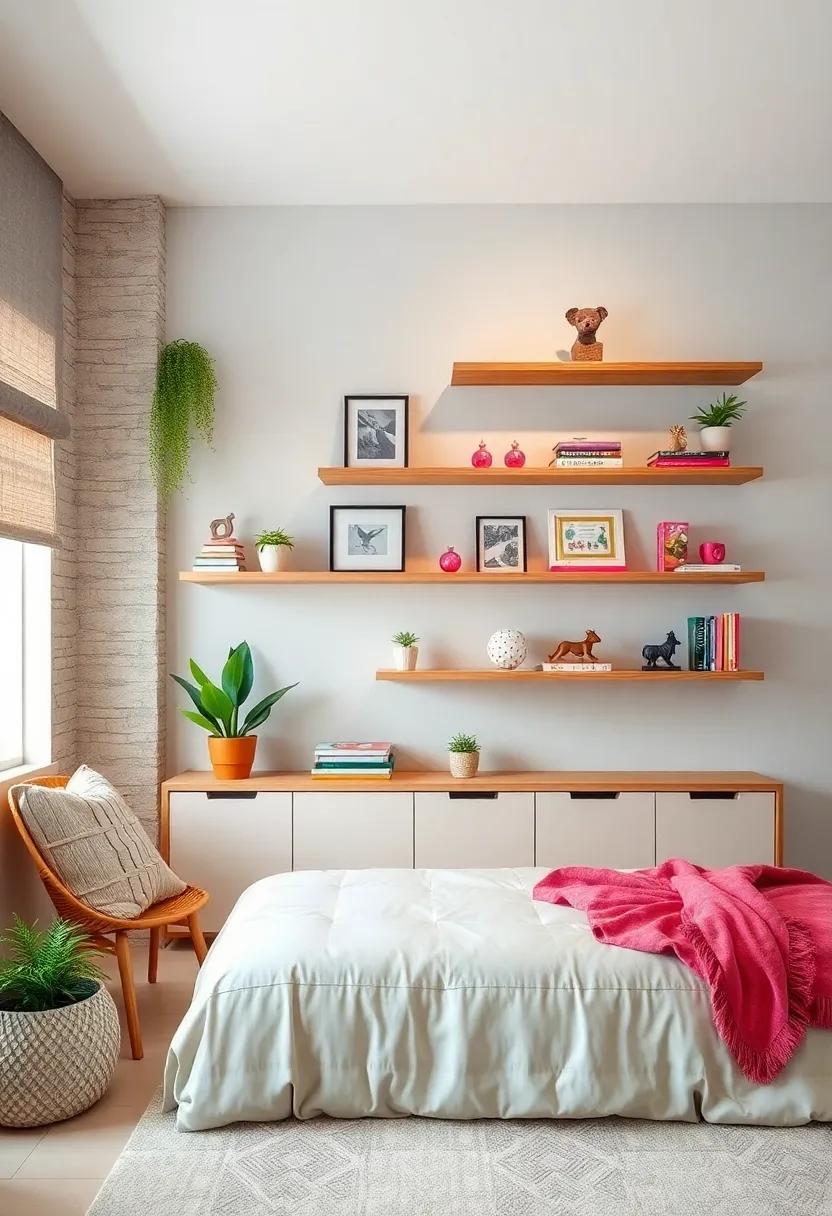Floating Shelves: Elevate decor‌ and storage by adding stylish ‍floating shelves that ​display books,⁢ crafts, and favorite trinkets