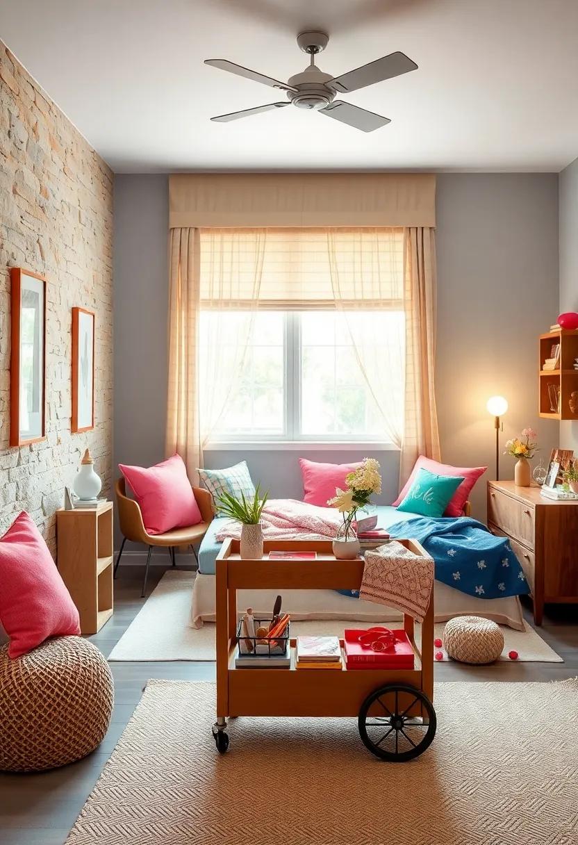 Rolling Carts: Introduce ⁣a mobile rolling cart for ​art supplies ‌or ‍snacks that can‍ be ‍moved around for‍ convenience and added charm