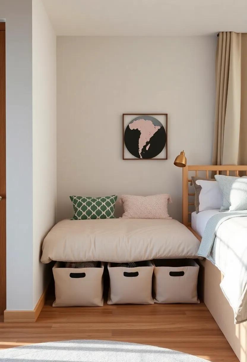 Under-Bed Bins:​ Maximize ‌hidden space with chic under-bed storage bins to‌ keep seasonal clothes​ or toys neatly tucked away