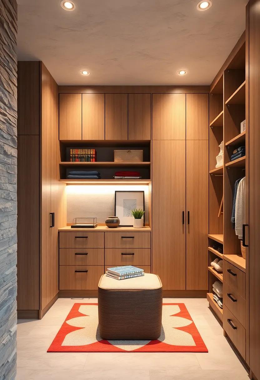 Closet Conversion: Innovative cabinetry that transforms traditional closets into dynamic and organized spaces fit for any explorer
