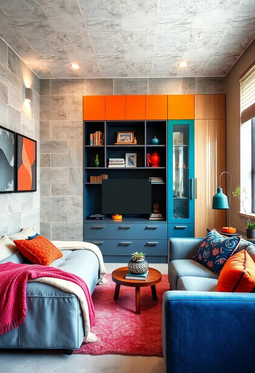 Colorful ​Creativity: Bold colors and unique designs uplift the mood of the room while making storage a ⁢breeze