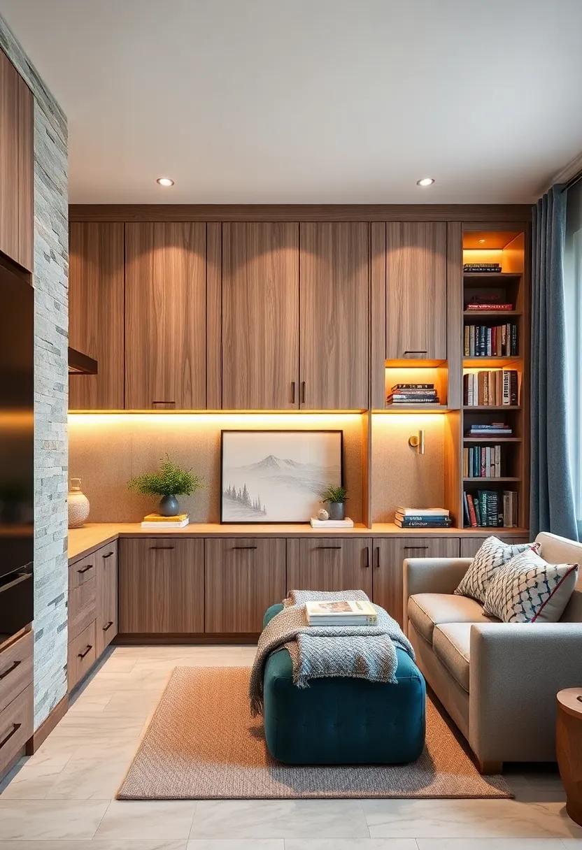 Library⁢ Corner: Create a mini-library with integrated cabinets that house books and reading nooks for quiet adventures