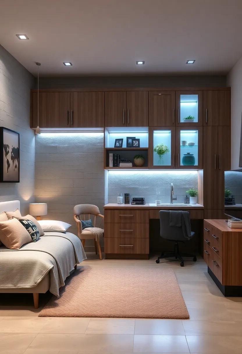 Light⁢ it Up: Illuminate the night with cabinets that come equipped with ambient ⁣lighting, adding a magical touch to night-time routines