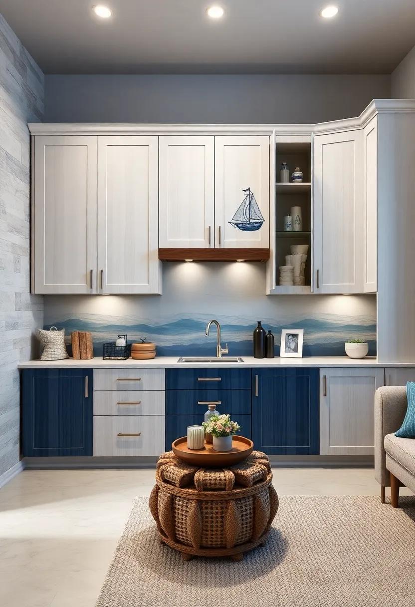 Nautical Dreams: Set sail with cabinets adorned with nautical themes, perfect​ for⁢ boys who dream ⁤of ⁢the big blue sea