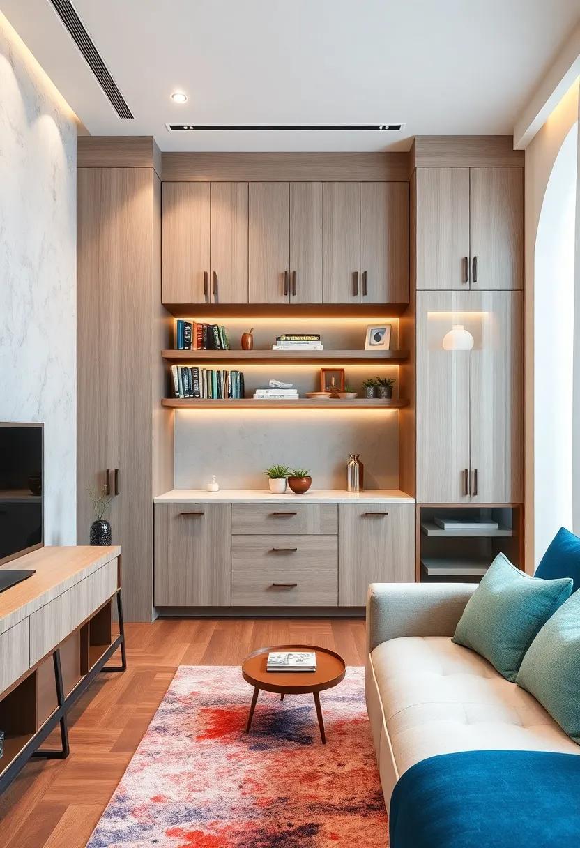 Tech-friendly Designs: Cabinets equipped with hidden compartments for keeping electronic devices organized and safely stored