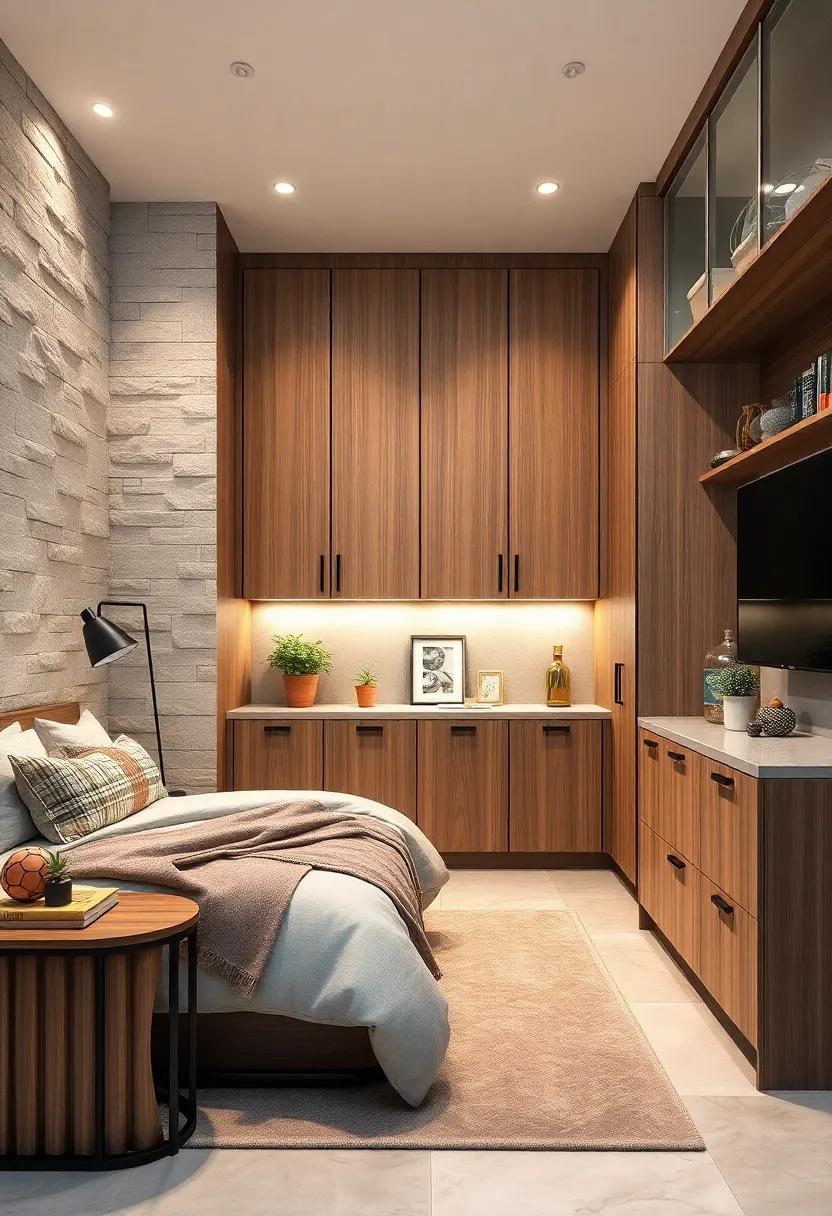 Under-Bed Solutions:​ Maximizing space, discover cabinets designed to slide right under the bed, keeping the room clutter-free