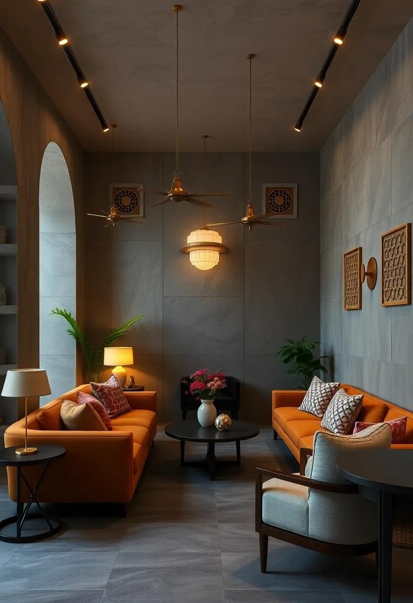 Decorative Brass Grilles: Use brass grilles with lighting behind them to create intricate patterns of light⁢ and shadow across your walls for a dramatic effect