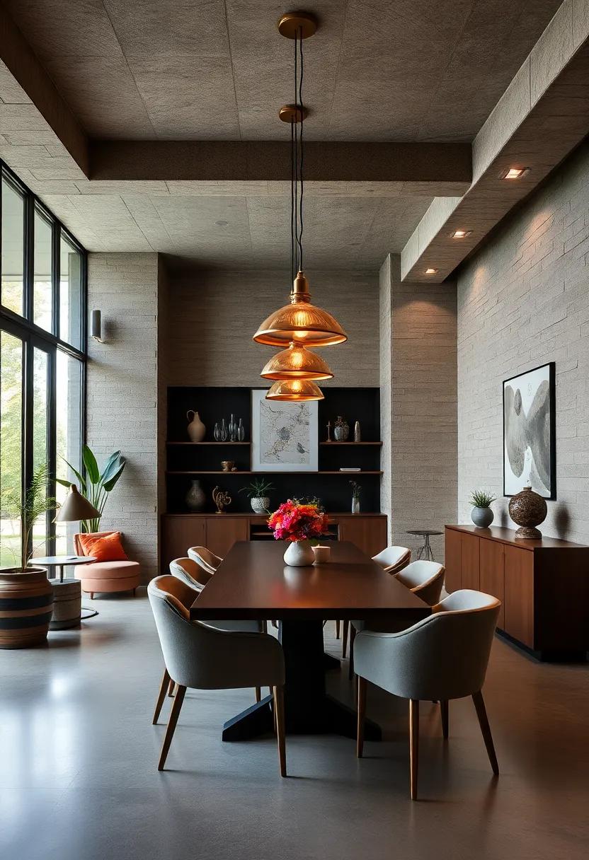 Statement Brass Pendant Lights: Hang a ⁣bold pendant light over your desk or dining area to transform⁢ the space while providing ample light for tasks and meals ​alike