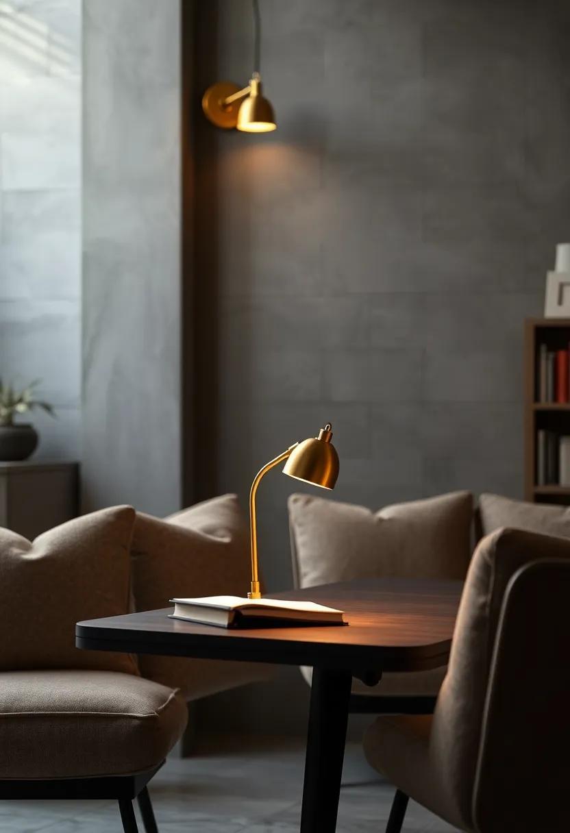 Miniature Brass Desk Lamps: Ideal for small spaces, these desk lamps combine sophistication with practicality, offering the perfect light for‍ cramped⁤ study areas