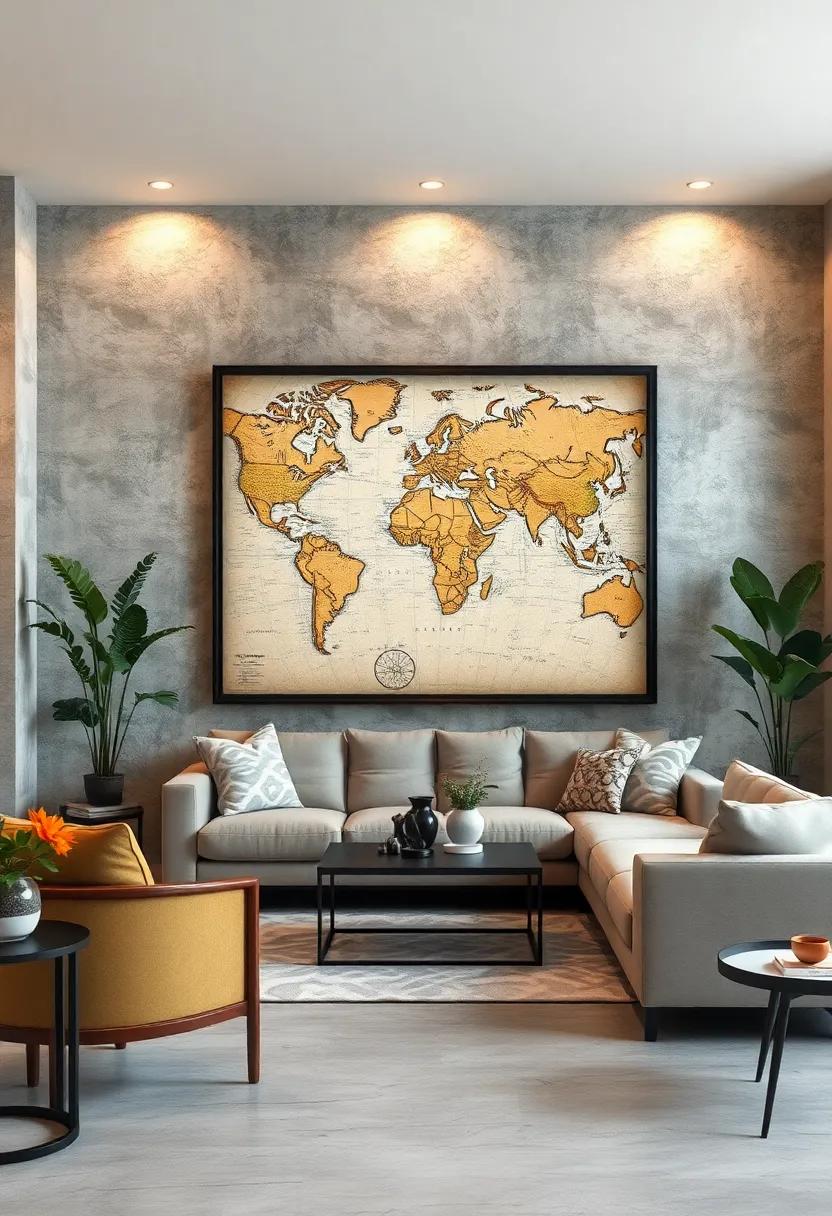 Botanical Map Art: Explore the intersection of ⁤nature‍ and geography⁢ with vintage maps beautifully overlaid with delicate botanical illustrations