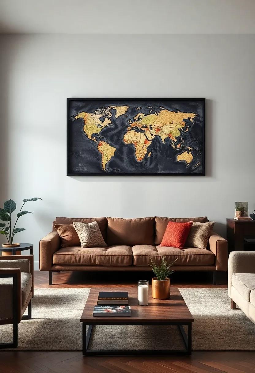 Layered Map Art: Layer ‍multiple vintage maps behind‍ glass in a shadow box to⁤ add depth and intrigue to your decor