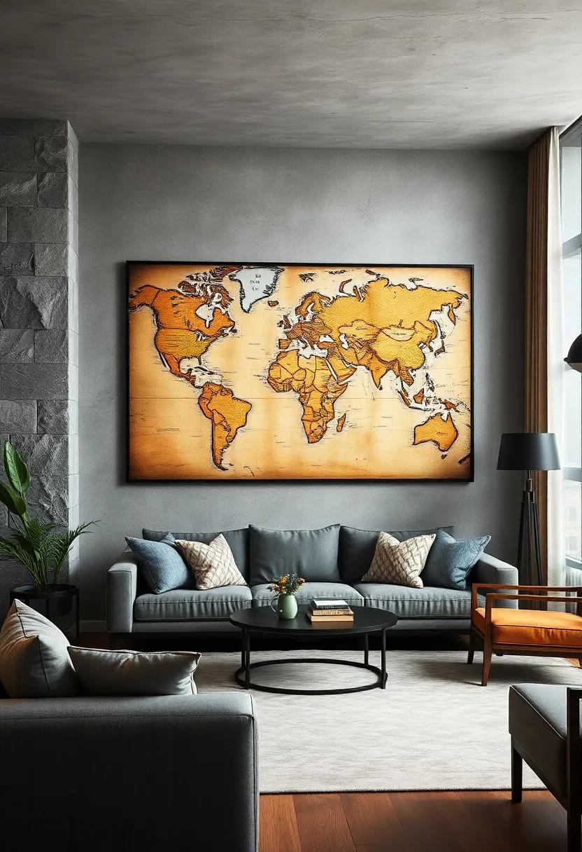 Artistic World Map Puzzle: Frame a completed artistic ⁤world⁣ map puzzle as a unique piece of wall art, celebrating both ⁣geography and​ creativity