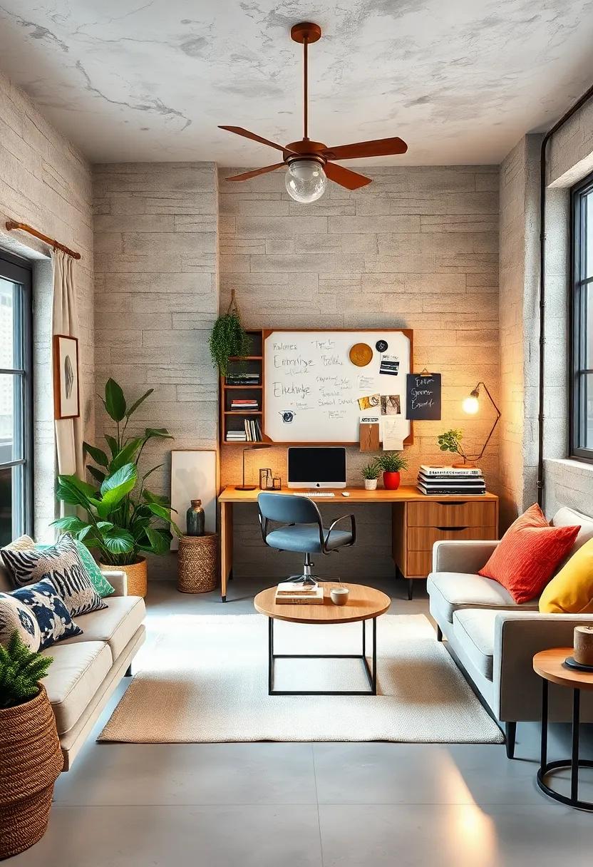 Integrate ⁣a ​Whiteboard: Hang a‍ chic⁤ whiteboard or chalkboard for brainstorming and ⁢jotting down ideas‍ while adding a ​playful ⁤touch to your ‌decor