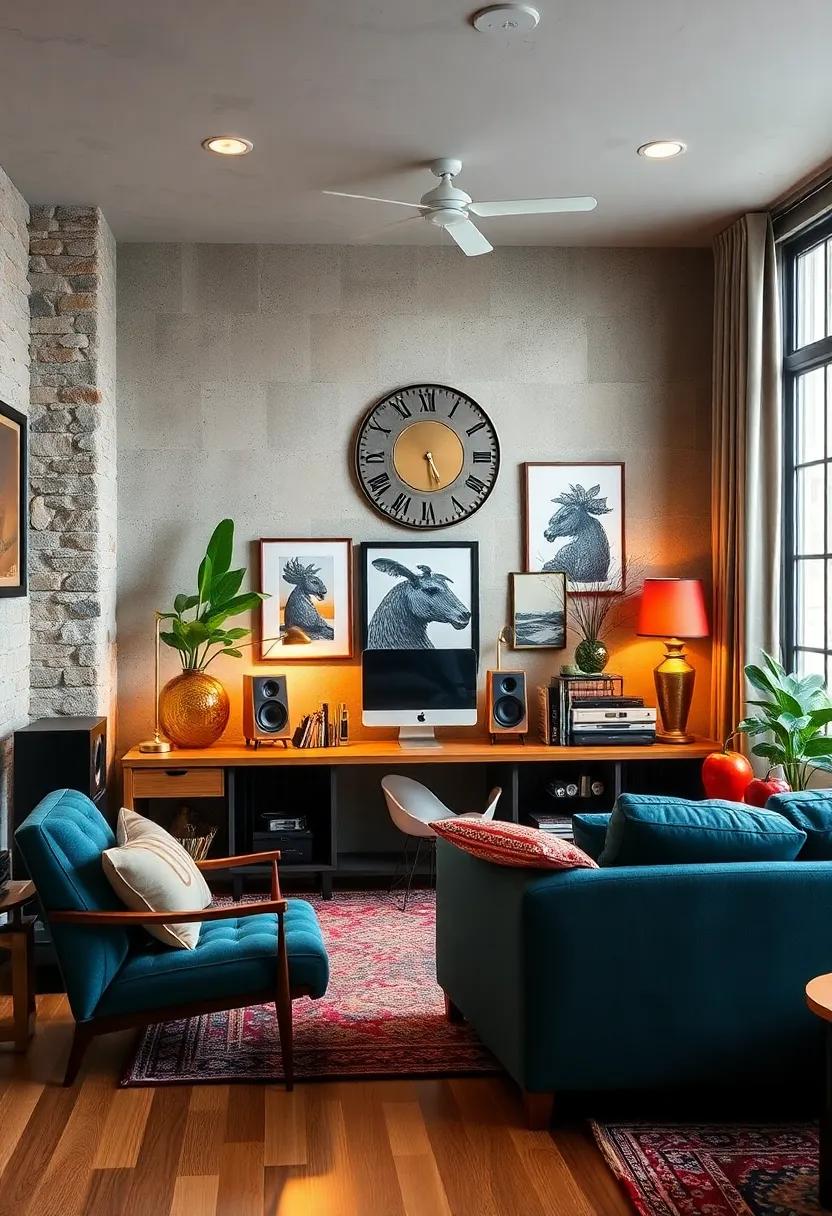 Curate ‍a Unique‍ Sound System: Incorporate ⁢vintage speakers ‍or an ⁣eclectic music system⁤ to⁢ not‍ only⁣ enjoy ⁤your favorite ‍tunes but also contribute to your ‍office's ​aesthetic