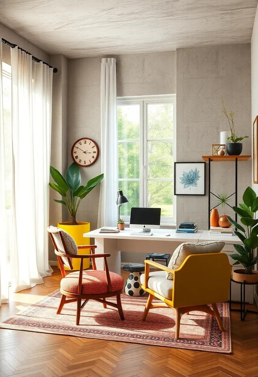 Emphasize Natural Light: Position your ‍desk ⁤near windows‌ and⁣ use sheer⁤ curtains⁤ to maximize natural light while ‍enhancing ‌the ⁤airy feel of the space