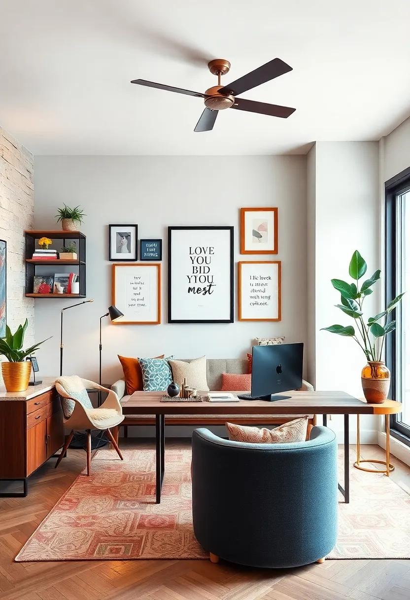 Frame ⁢Your Inspiration: Use​ unconventional frames for motivational quotes or artwork to⁣ add uniqueness and a‍ personal ‍touch to your office