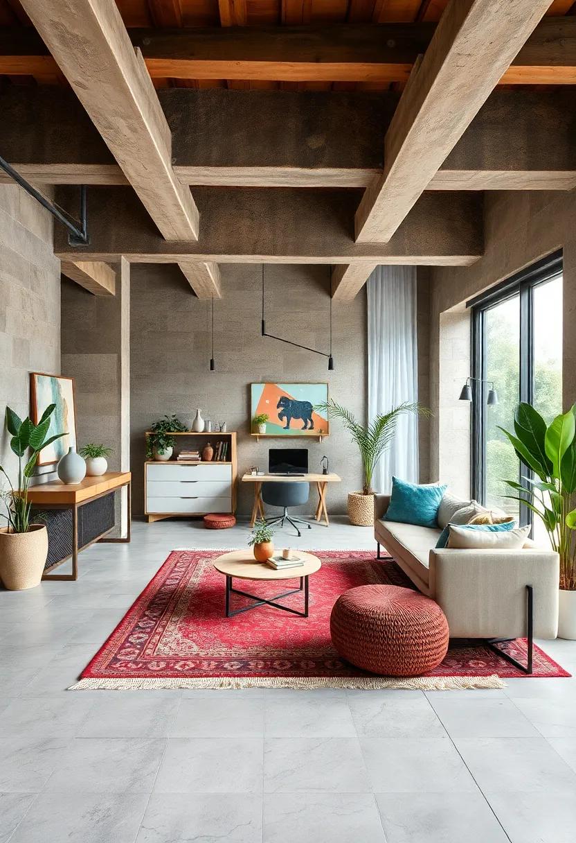 Eclectic​ Rugs: Layer various rugs with different textures and patterns⁤ to define your workspace while adding a⁤ cozy touch beneath your feet