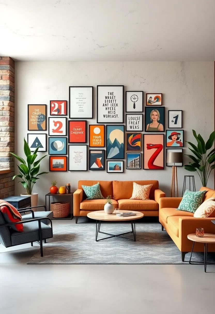 Gallery ⁣Wall of Inspiration: Create‍ a visual feast ⁤by displaying an eclectic mix of artwork, motivational quotes, and ⁤personal photos ‍to keep your creative ⁢juices flowing