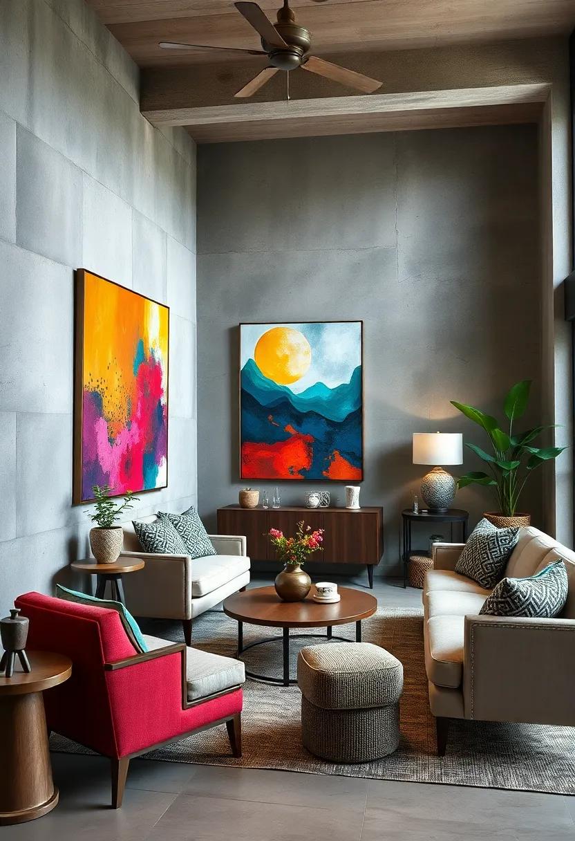 Statement Paintings: ⁤Choose oversized, colorful paintings ‌that demand attention and set a lively tone in your workspace