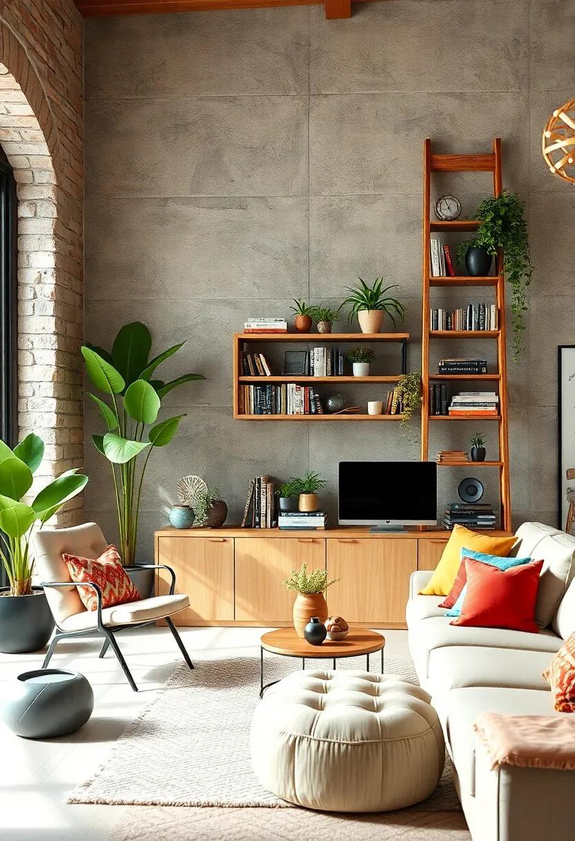 Upcycled Ladder Bookshelf: Repurpose⁣ an old wooden ladder into a bookshelf that holds⁤ your favorite reads, plants,⁢ and decorative pieces in an unconventional yet stunning way