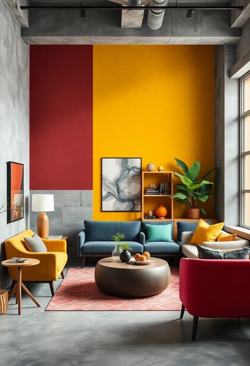 Color-Blocked Walls: Paint walls in⁣ bold,contrasting colors to create an⁣ energetic atmosphere that inspires creativity and innovation