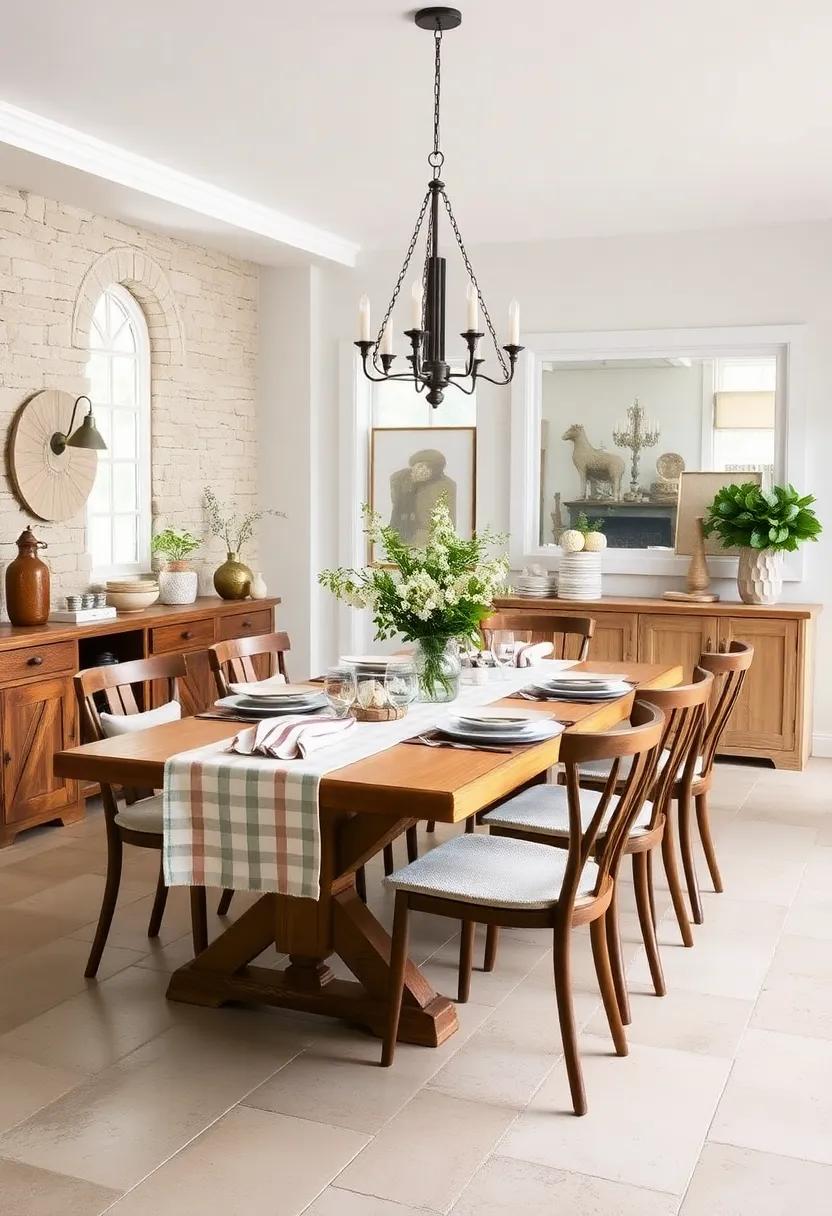 cozy Farmhouse Fabrics: Use linen or cotton table runners and napkins in muted​ tones ⁣to soften the look and ​add texture