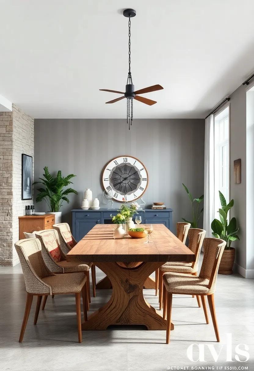 embrace Natural ‌Wood: ‌Incorporate reclaimed wood dining tables ‌or accents to bring warmth and authenticity⁣ to ‌your space