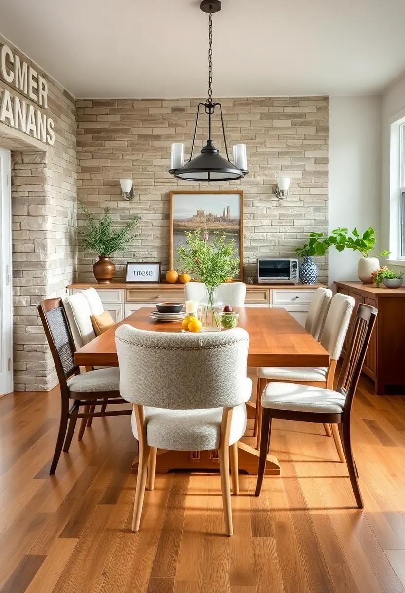 Mismatched Dining Chairs: ⁣Combine ​different styles‍ of chairs for a‌ charming, eclectic vibe that feels lived-in and inviting